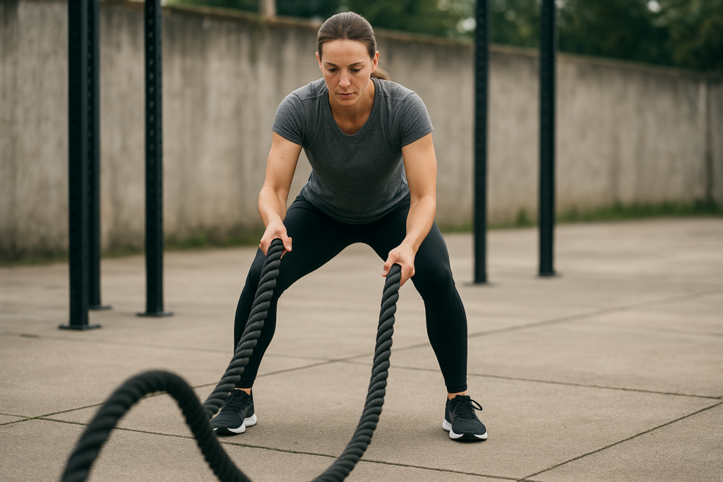 Battle Rope Slams