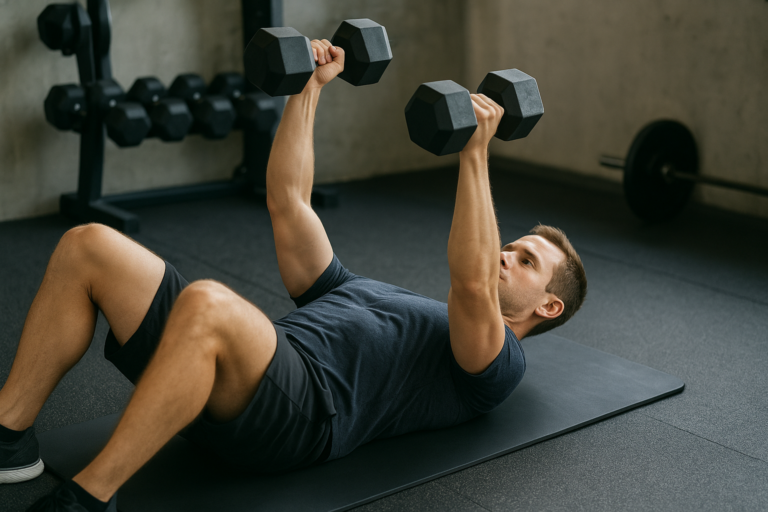 Kurzhantel-Floor-Press