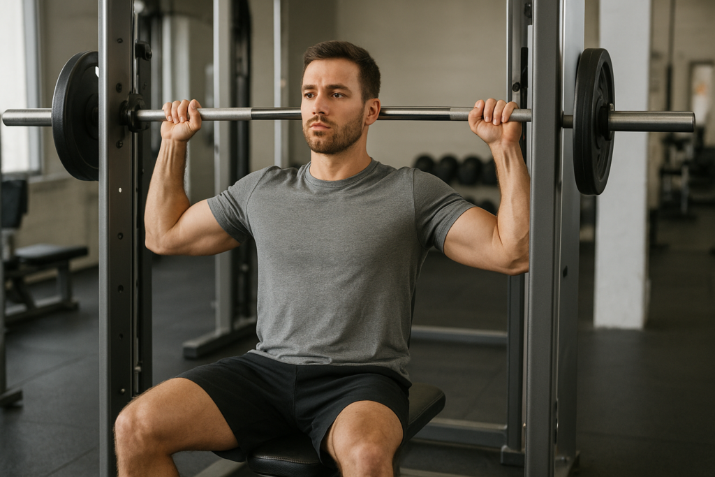 Smith-Machine-Schulterdrücken