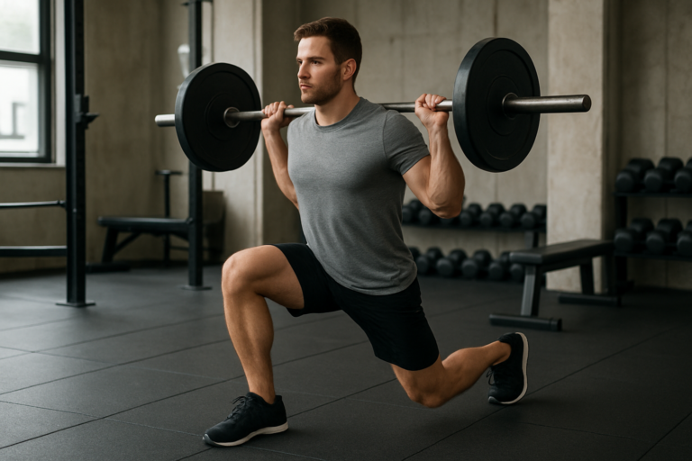 Lunges mit Langhantel