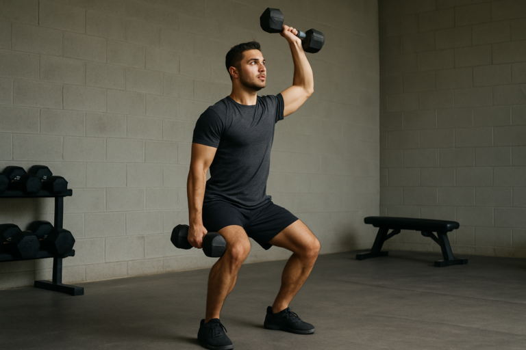 Dumbbell Clean and Press
