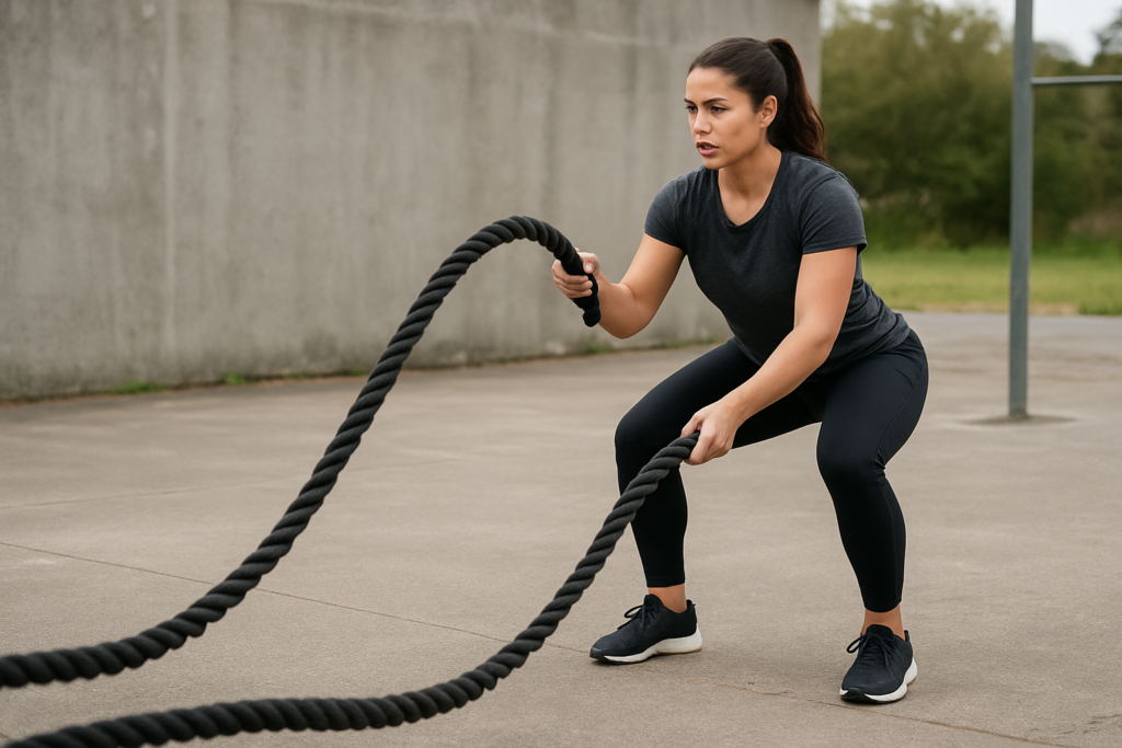 Battle Rope Alternating Waves