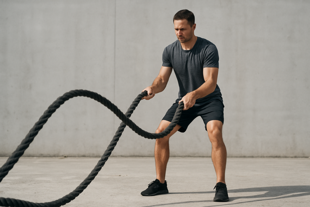 Battle Rope Double Waves