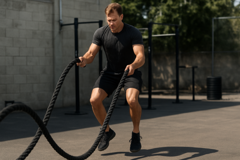 Battle Rope Jump Slam