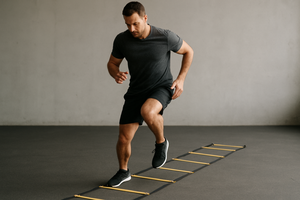 Agility Ladder Hopscotch