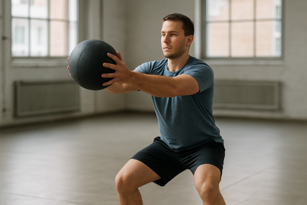 Medicine Ball Chest Pass