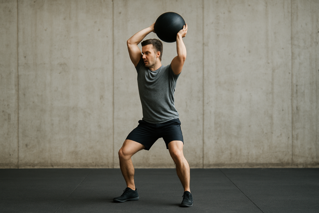 Medicine Ball Overhead Throw
