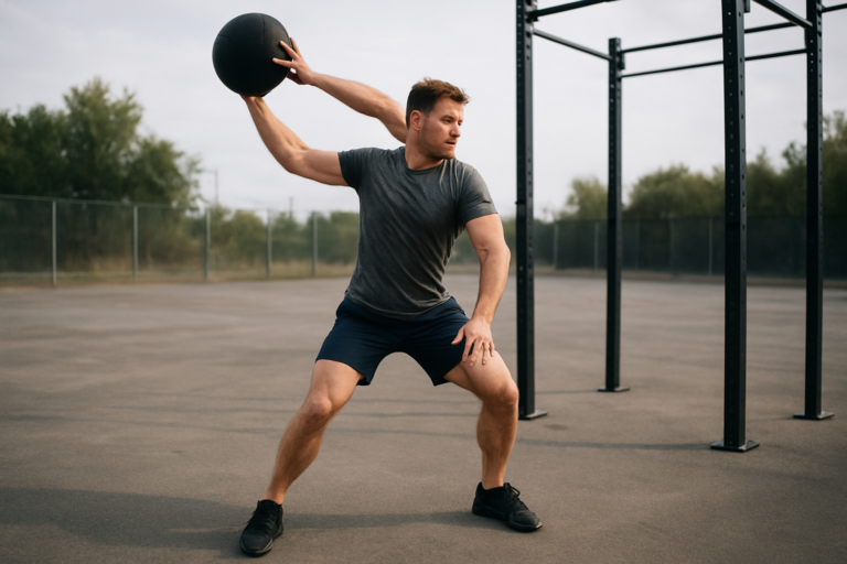 Medicine Ball Rainbow Slam