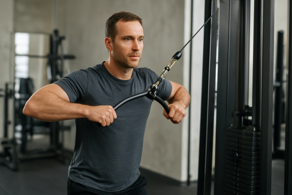 Cable Upright Row