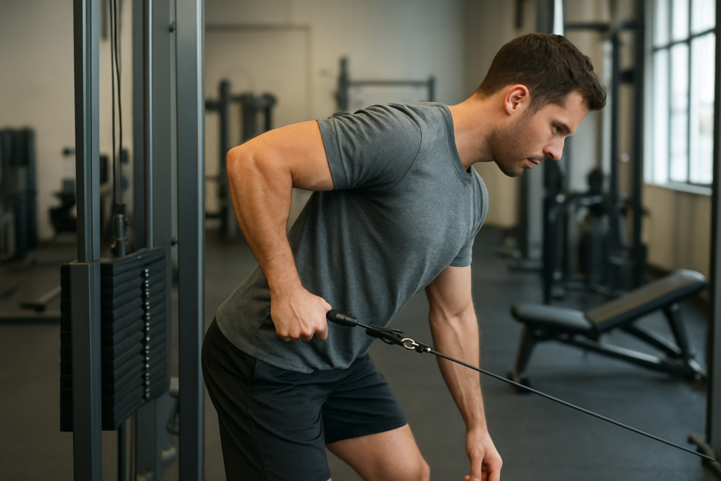Cable Triceps Kickback