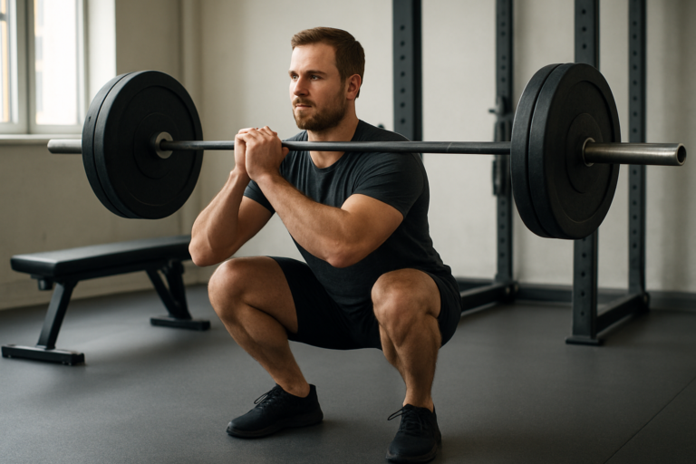 Langhantel-Zercher-Squat