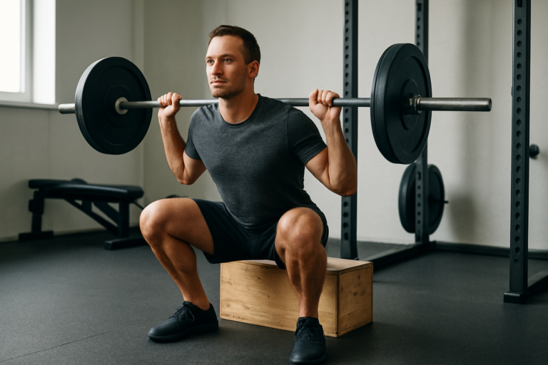Langhantel-Box-Squat