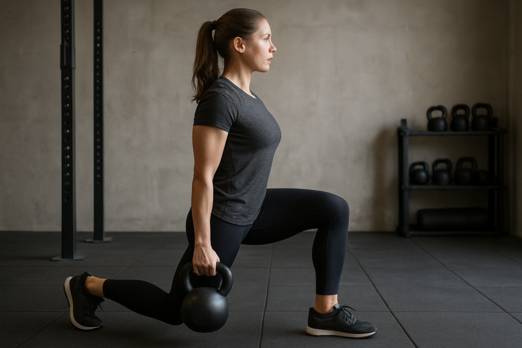 Kettlebell Reverse Lunge