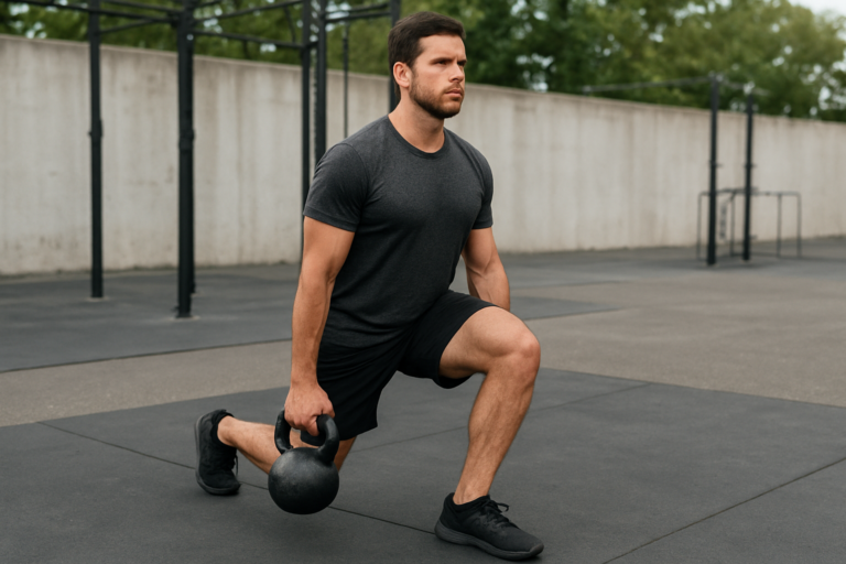 Kettlebell Walking Lunge