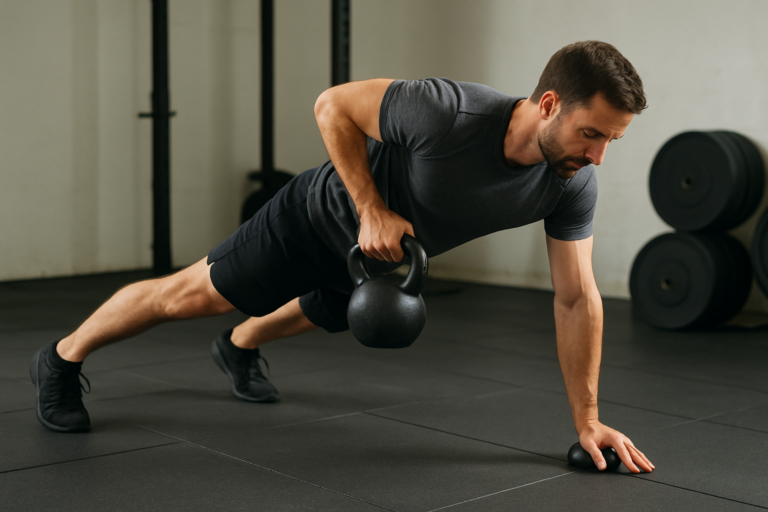 Kettlebell Renegade Row