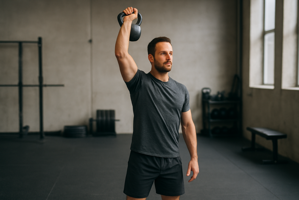 Kettlebell Bottoms-Up Press