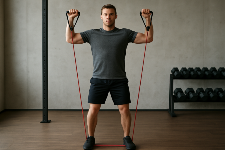Resistance Band Shoulder Press