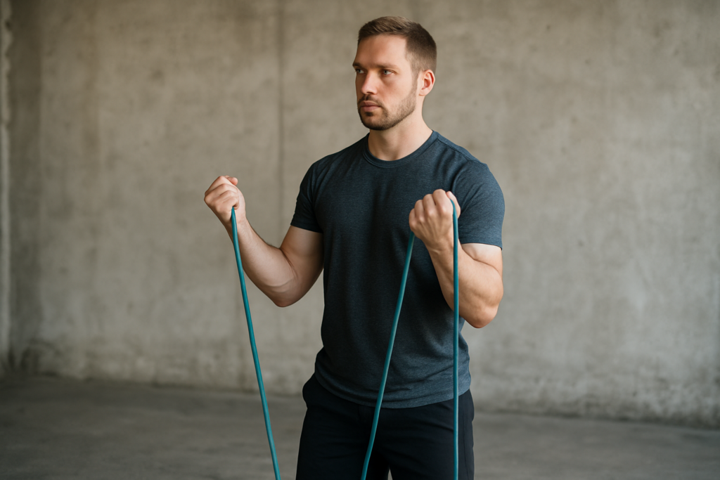 Resistance Band Hammer Curl