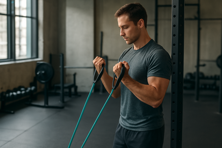 Resistance Band Triceps Pressdown