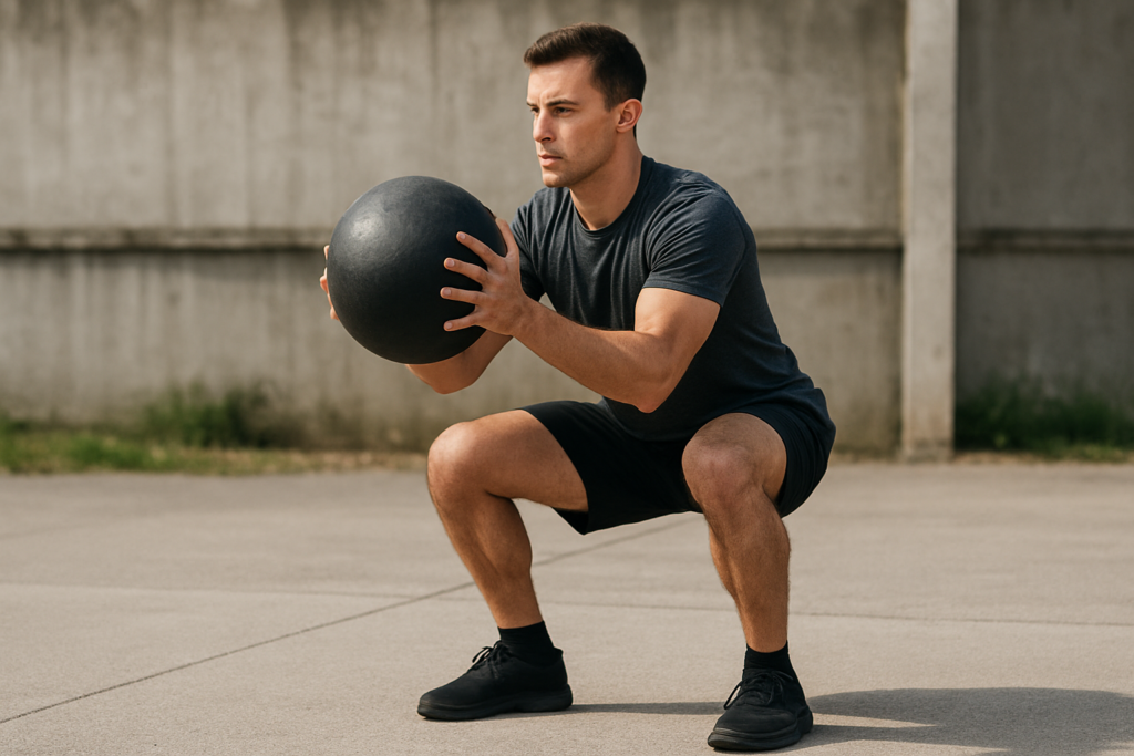Slam Ball Chest Pass