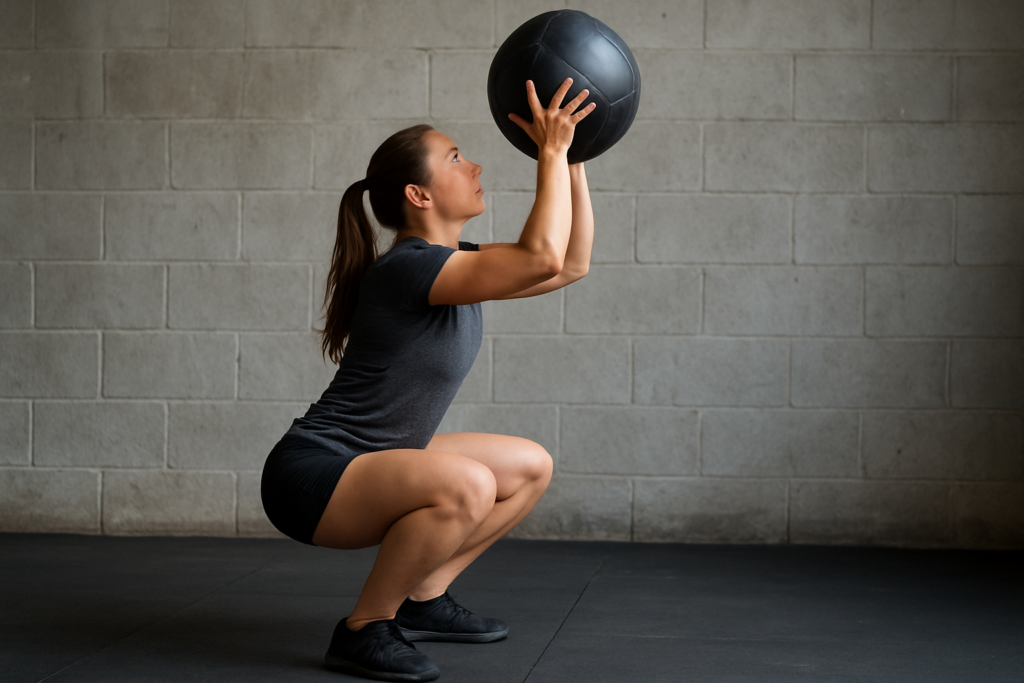 Wall Ball Overhead Throw
