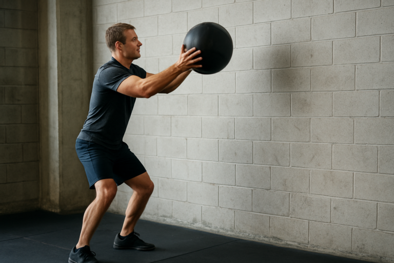 Wall Ball Chest Pass