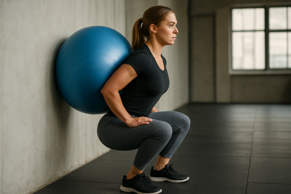 Stability Ball Squat