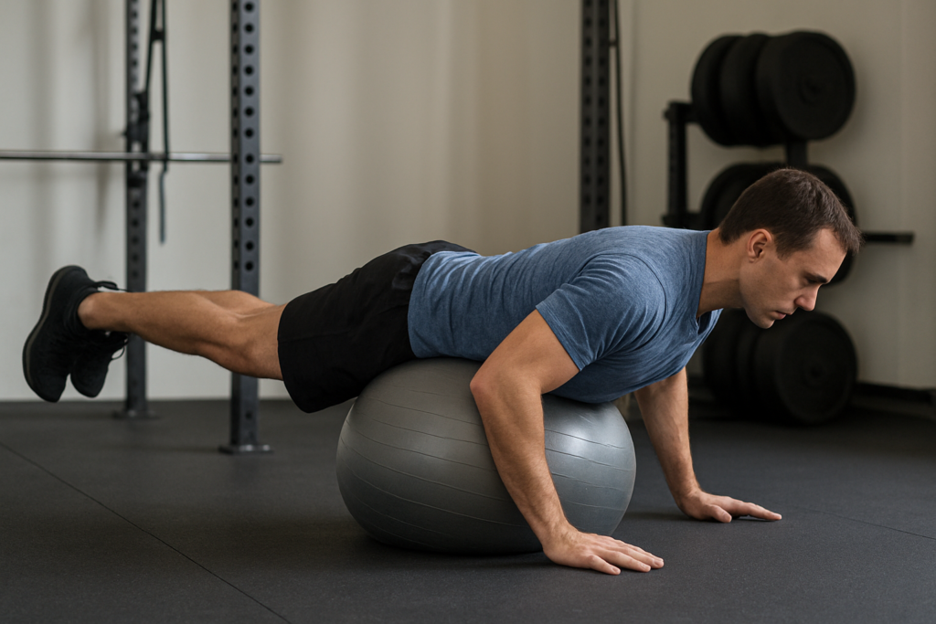 Stability Ball Reverse Hyper