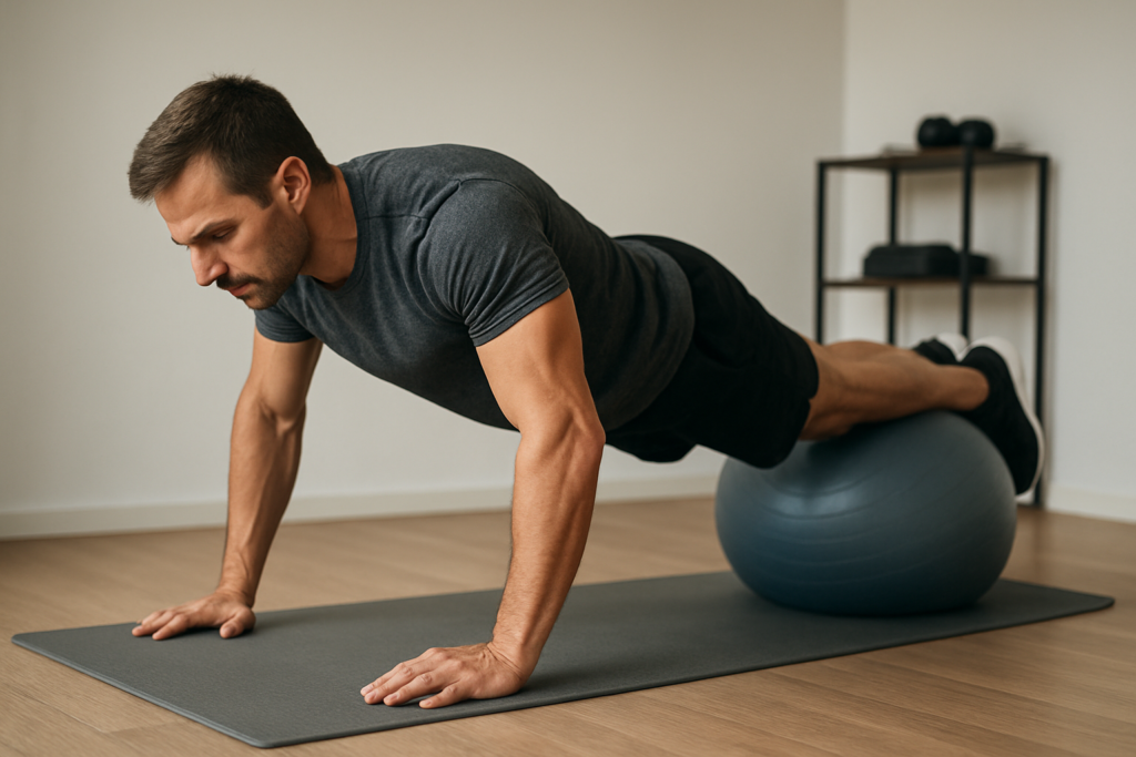 Stability Ball Push-up