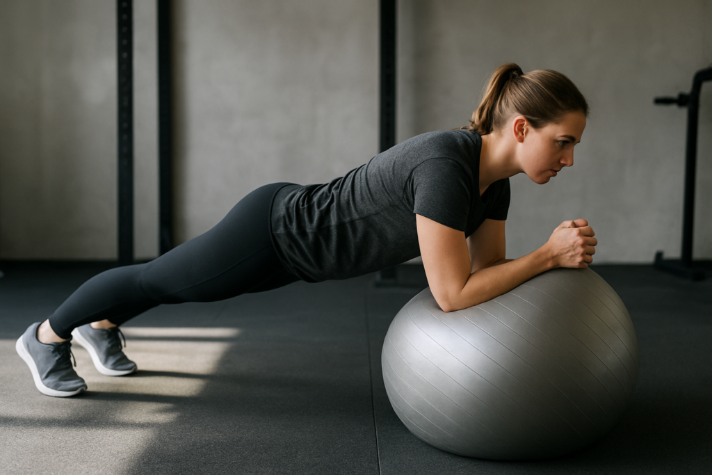 Stability Ball Plank