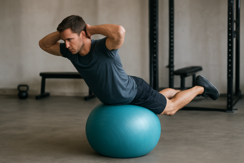 Stability Ball Knee Tuck