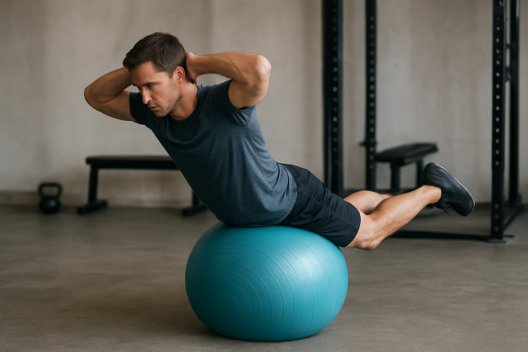 Stability Ball Knee Tuck