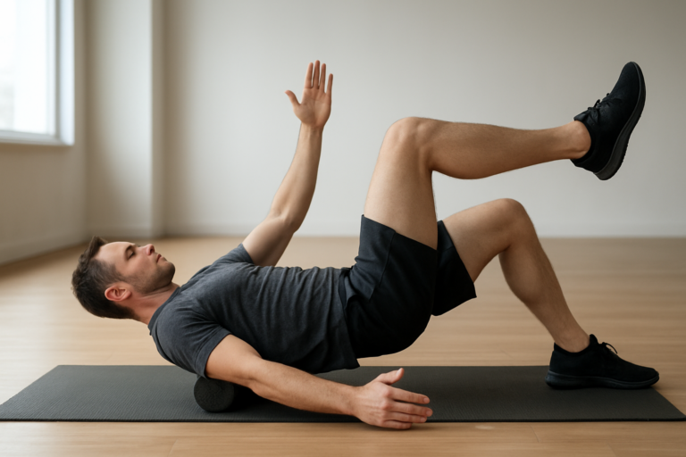 Foam Roller Dead Bug