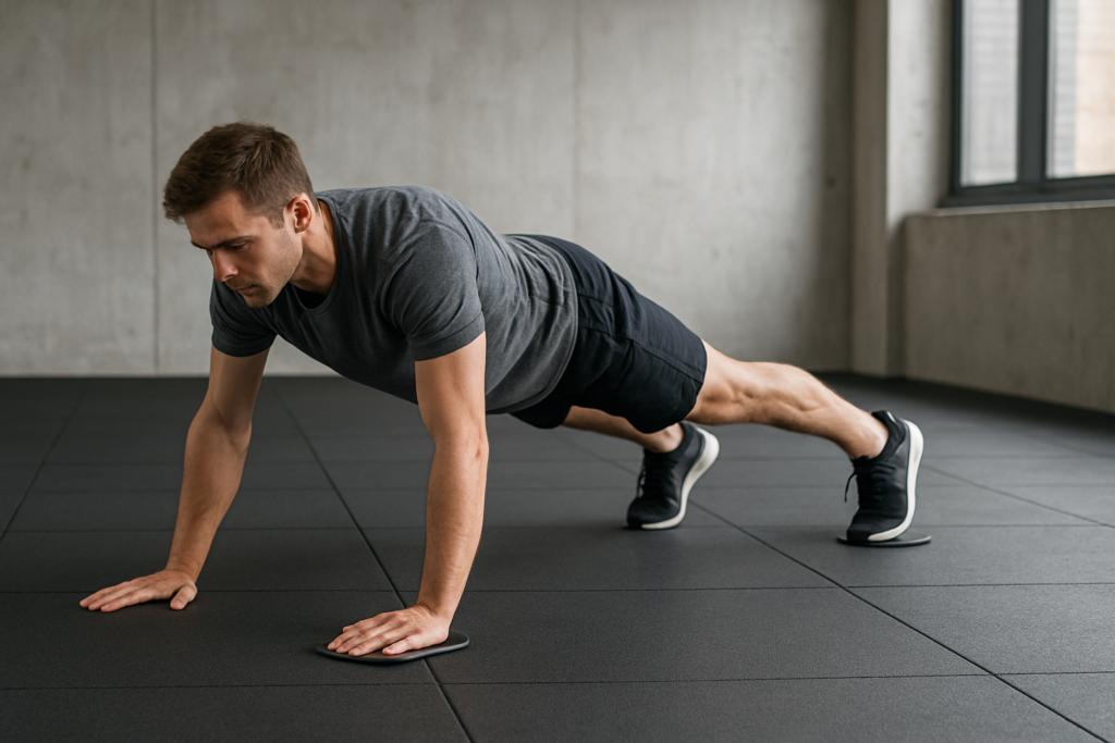 Slider Plank Jack