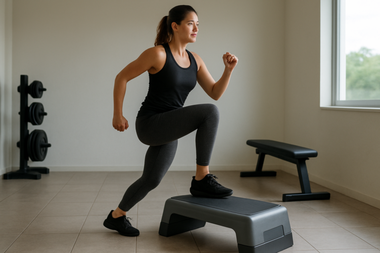 Step Aerobic Knee Lift