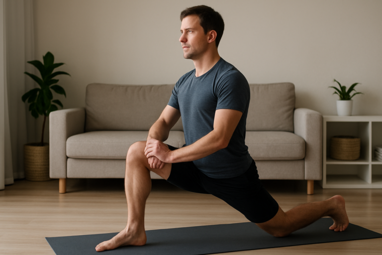 Yoga Ausfallschritt tief