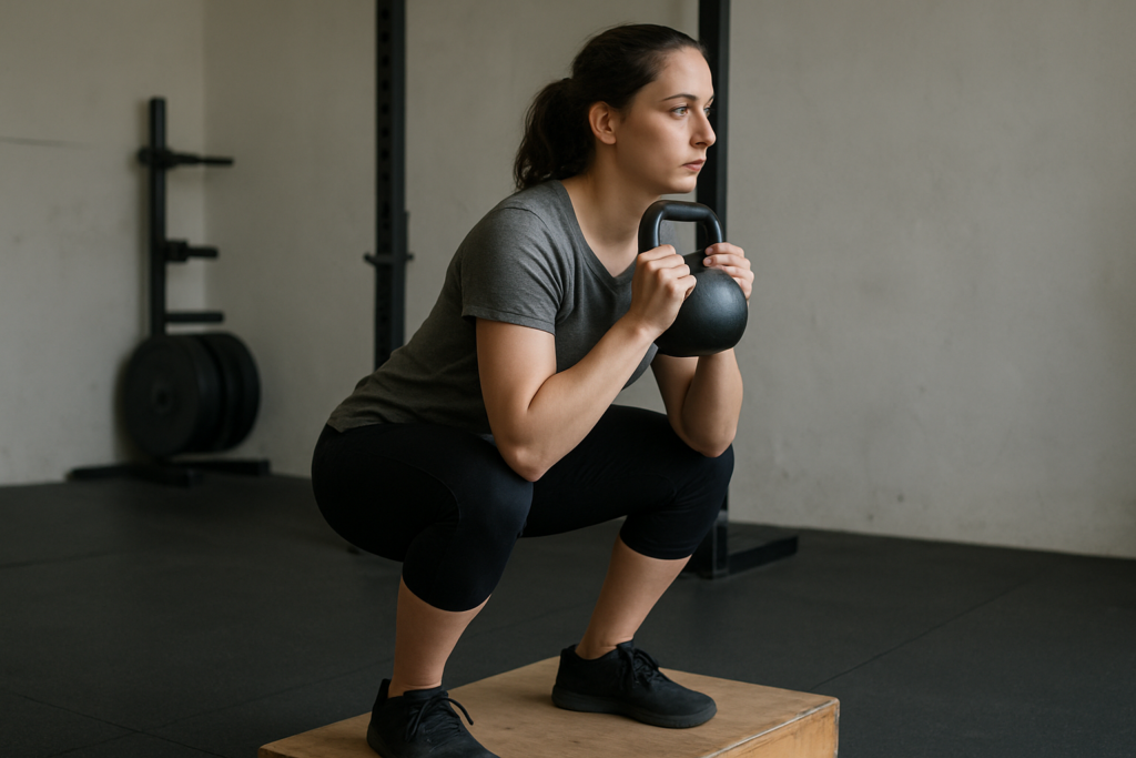 Goblet Box Squat