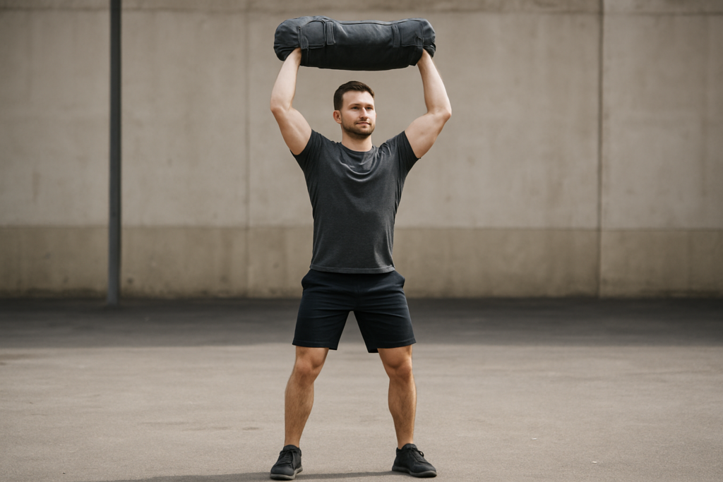 Sandbag Overhead Press