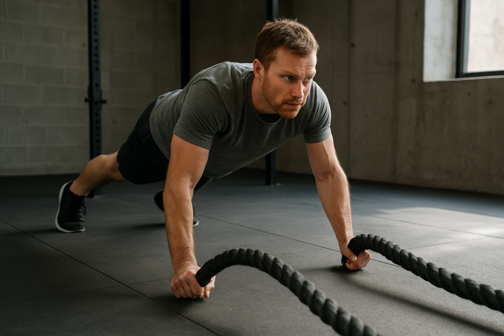 Battle Rope Burpee Slam