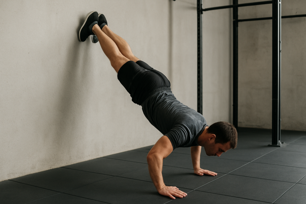 Handstand Push-up an der Wand