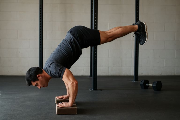 Deficit Handstand Push-up