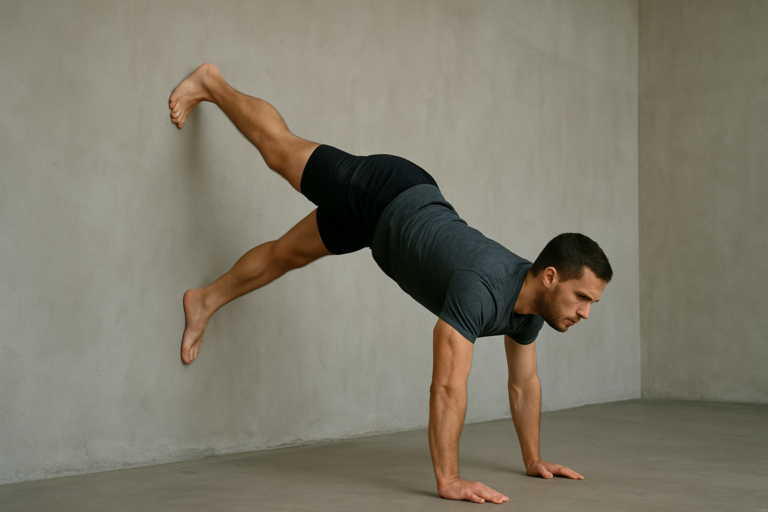 Wall Handstand March