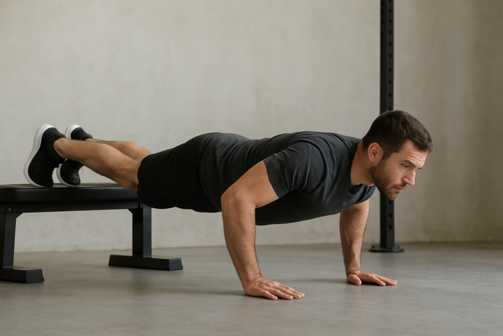 Feet-Elevated Push-up