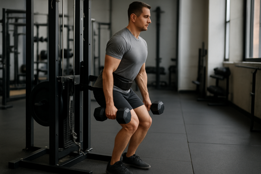 Belt Squat Calf Raise