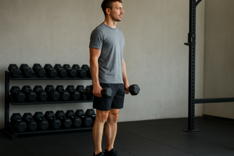 Calf Raise mit Kurzhantel