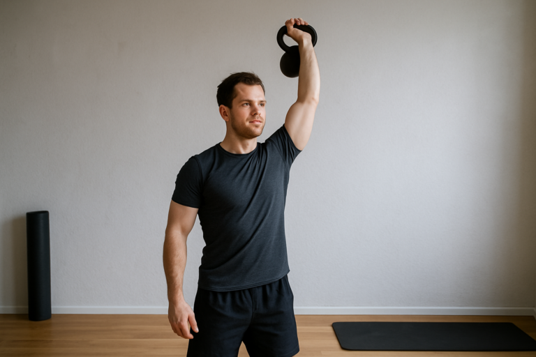 Single-Arm Kettlebell Press