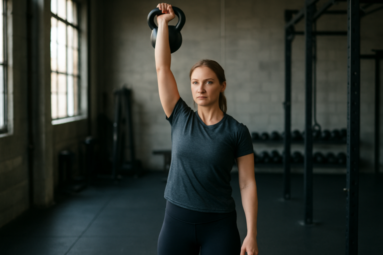 Bottoms-Up Kettlebell Press