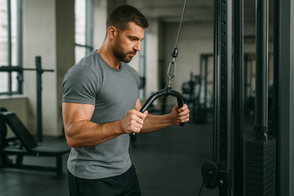 Reverse Cable Curl