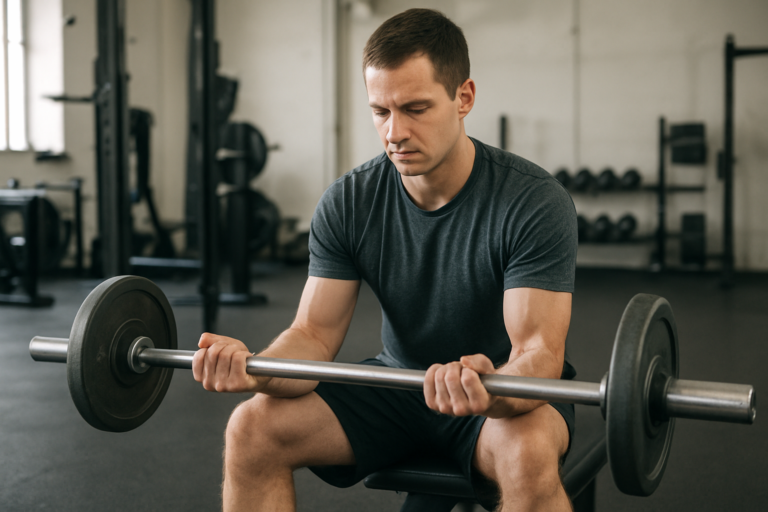 Wrist Curl Langhantel