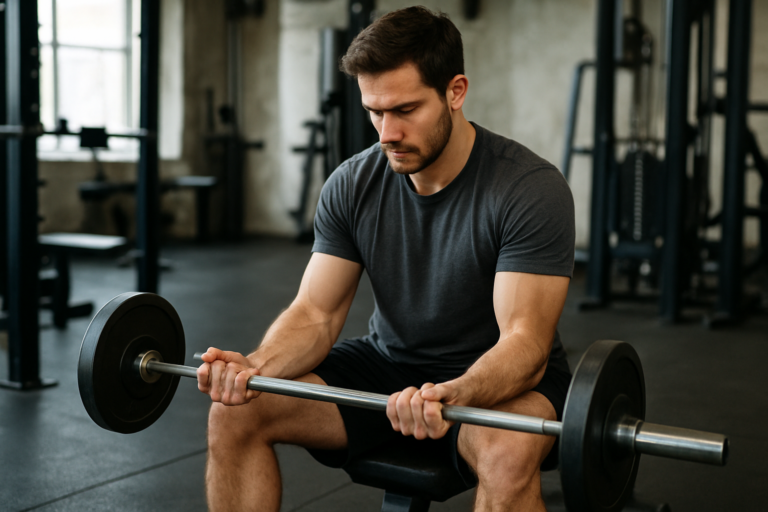 Reverse Wrist Curl Langhantel